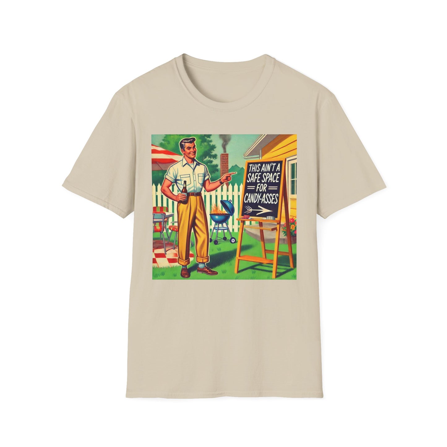 Rude Shirt Offensive T Shirts For Men Guys Funny Graphic Shirt Vintage Shirt Candy-A**es Rude Tee Novelty Humor