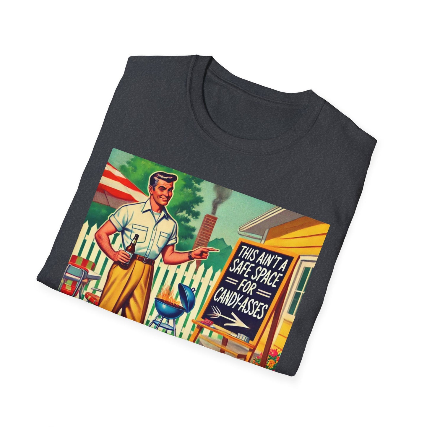 Rude Shirt Offensive T Shirts For Men Guys Funny Graphic Shirt Vintage Shirt Candy-A**es Rude Tee Novelty Humor