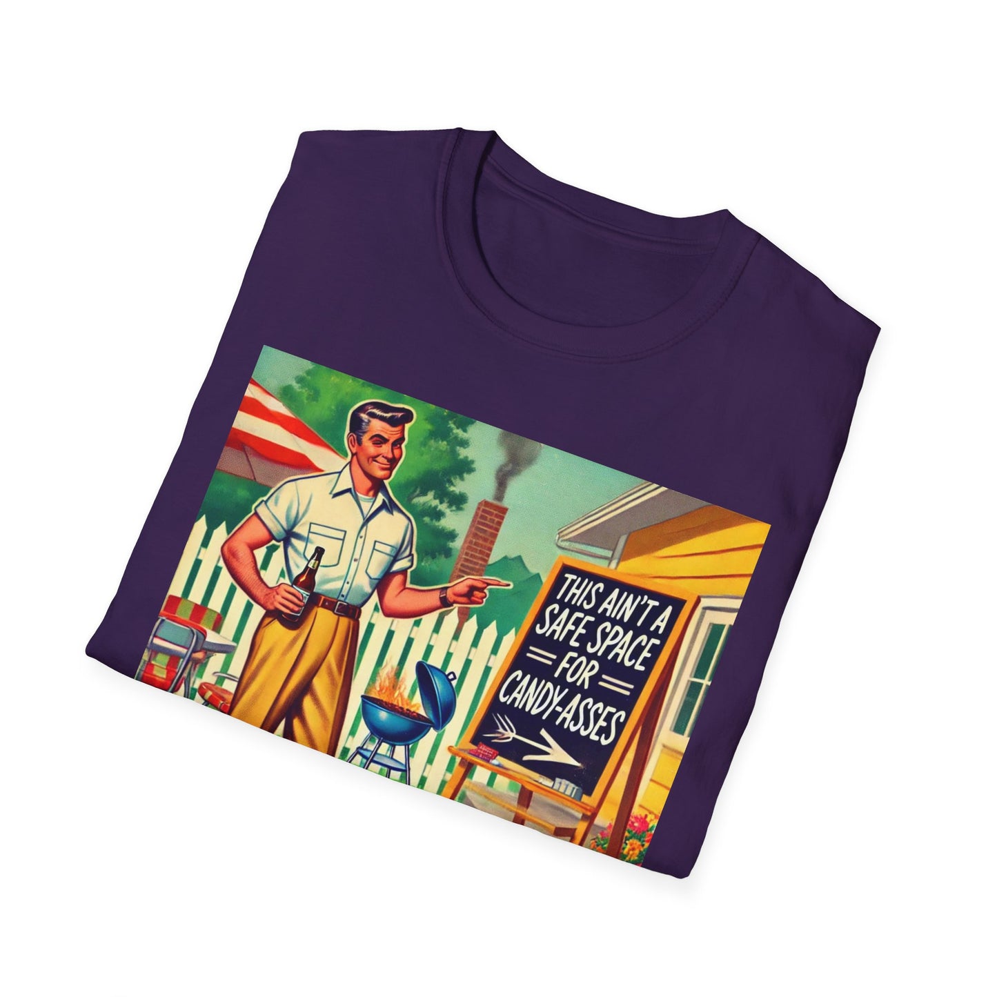 Rude Shirt Offensive T Shirts For Men Guys Funny Graphic Shirt Vintage Shirt Candy-A**es Rude Tee Novelty Humor