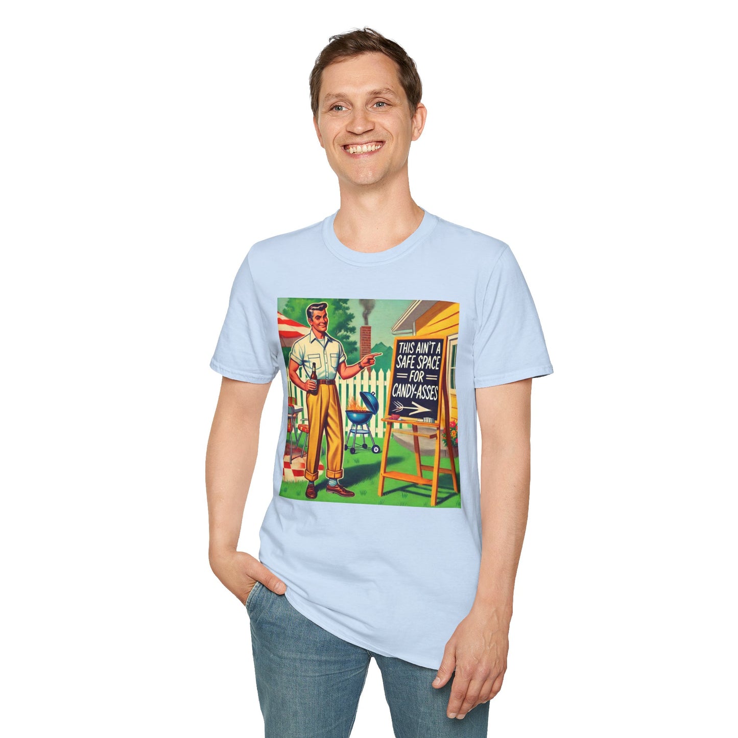 Rude Shirt Offensive T Shirts For Men Guys Funny Graphic Shirt Vintage Shirt Candy-A**es Rude Tee Novelty Humor