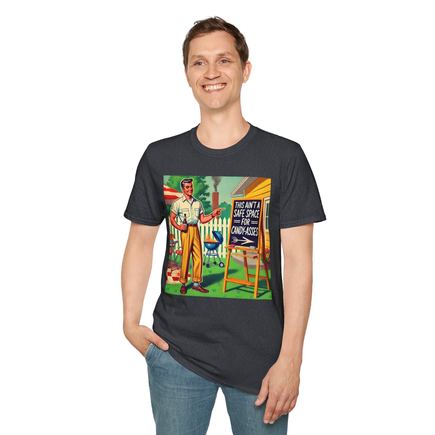 Rude Shirt Offensive T Shirts For Men Guys Funny Graphic Shirt Vintage Shirt Candy-A**es Rude Tee Novelty Humor