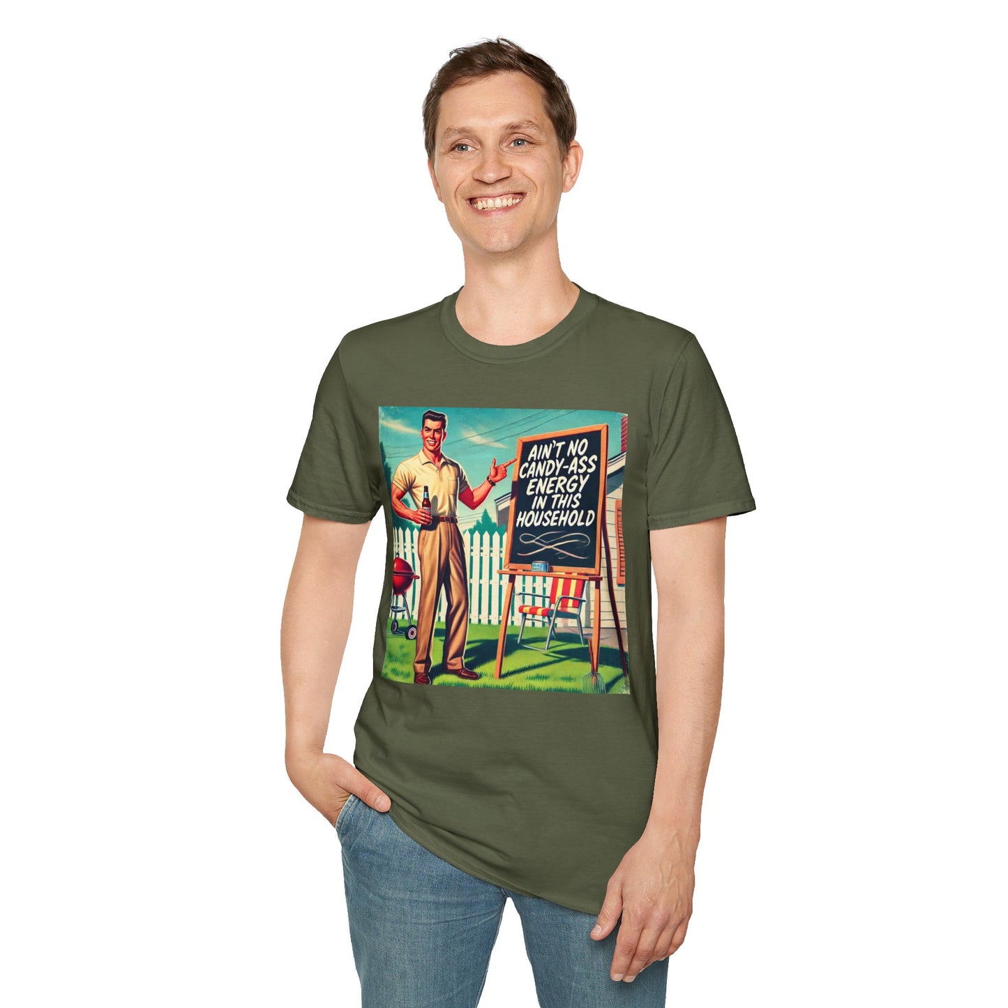 Ain't No Candy-A** Energy Shirt Offensive T Shirts For Men Guys Funny Graphic Shirt Vintage Shirt No Candy-A** Energy Rude Tee Novelty Humor