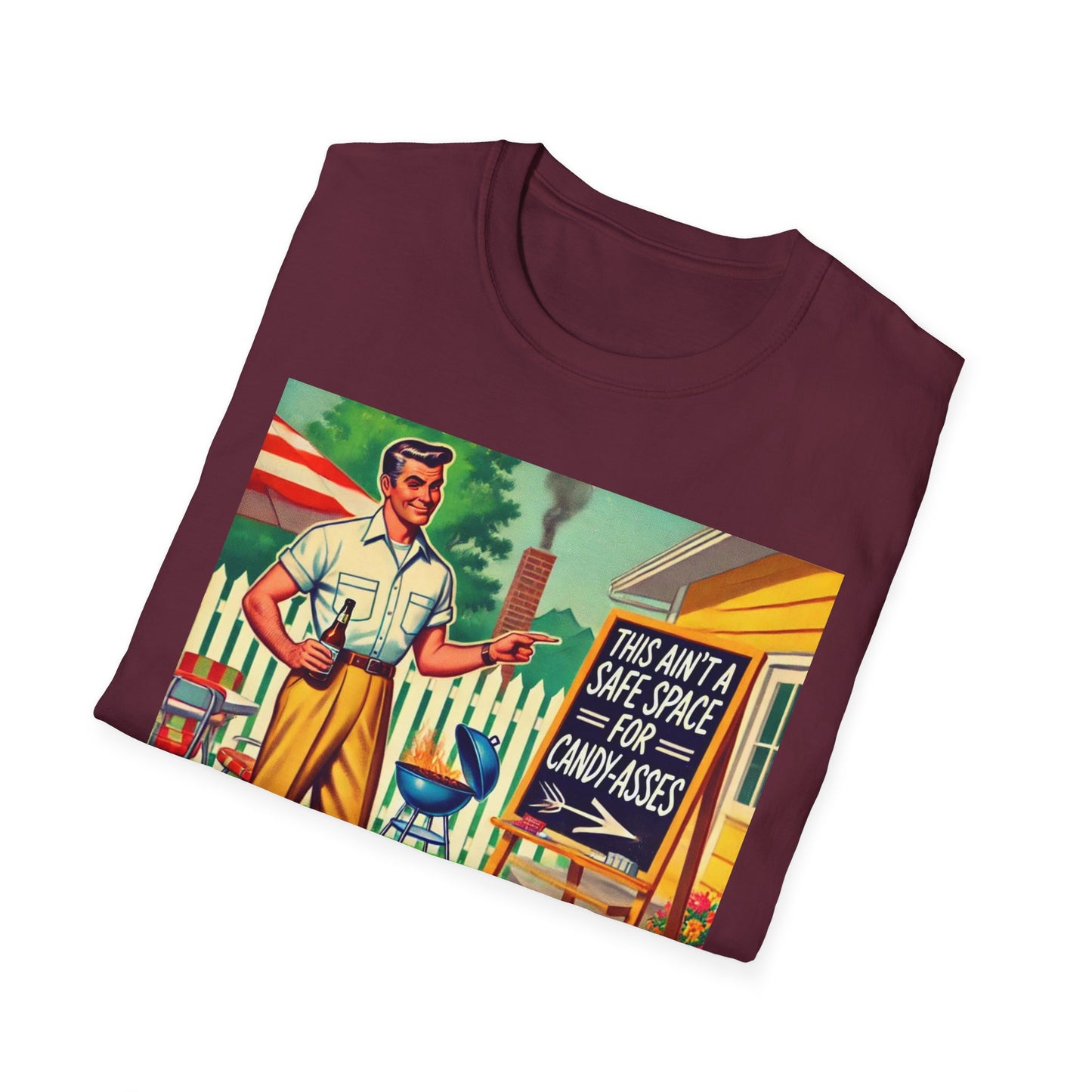 Rude Shirt Offensive T Shirts For Men Guys Funny Graphic Shirt Vintage Shirt Candy-A**es Rude Tee Novelty Humor