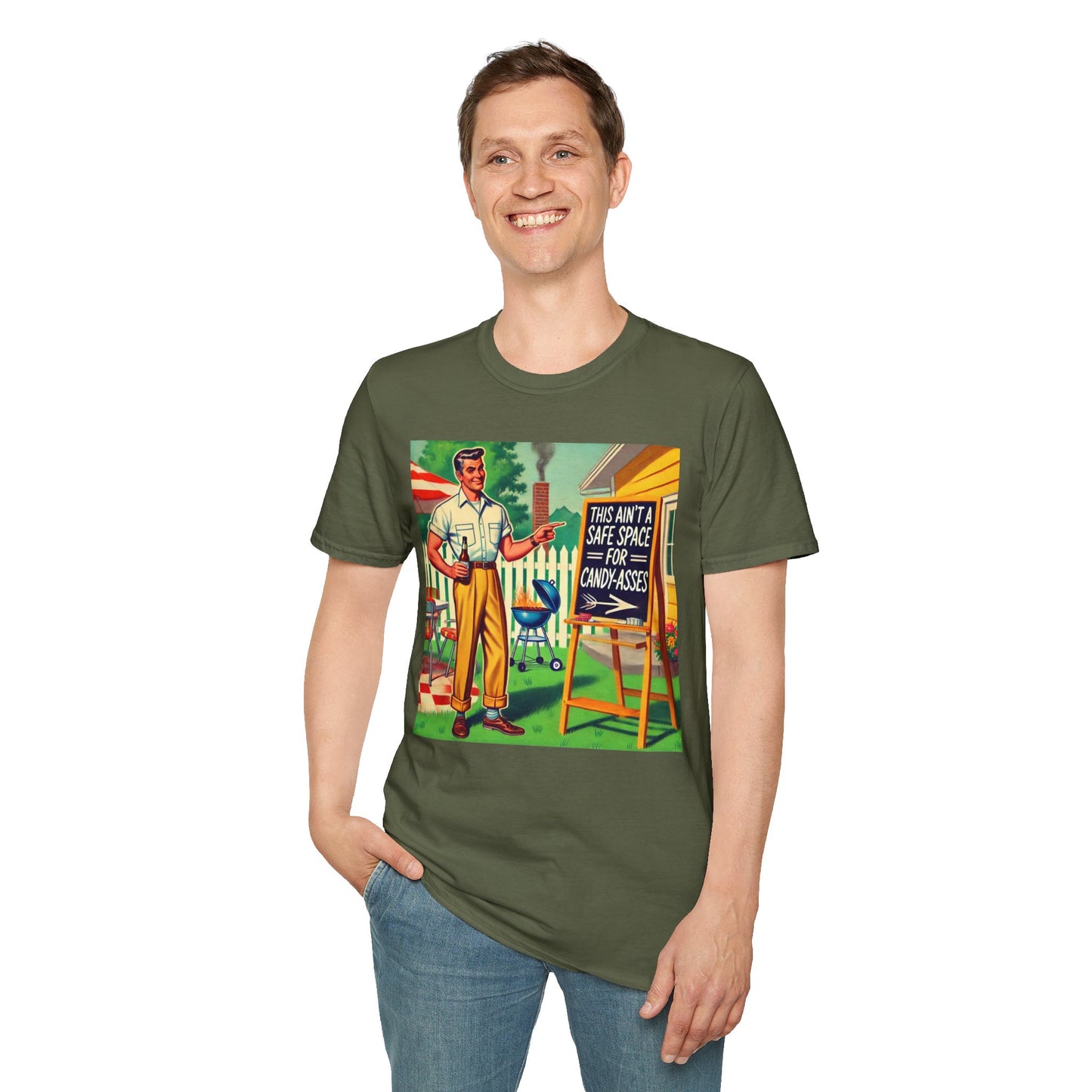 Rude Shirt Offensive T Shirts For Men Guys Funny Graphic Shirt Vintage Shirt Candy-A**es Rude Tee Novelty Humor