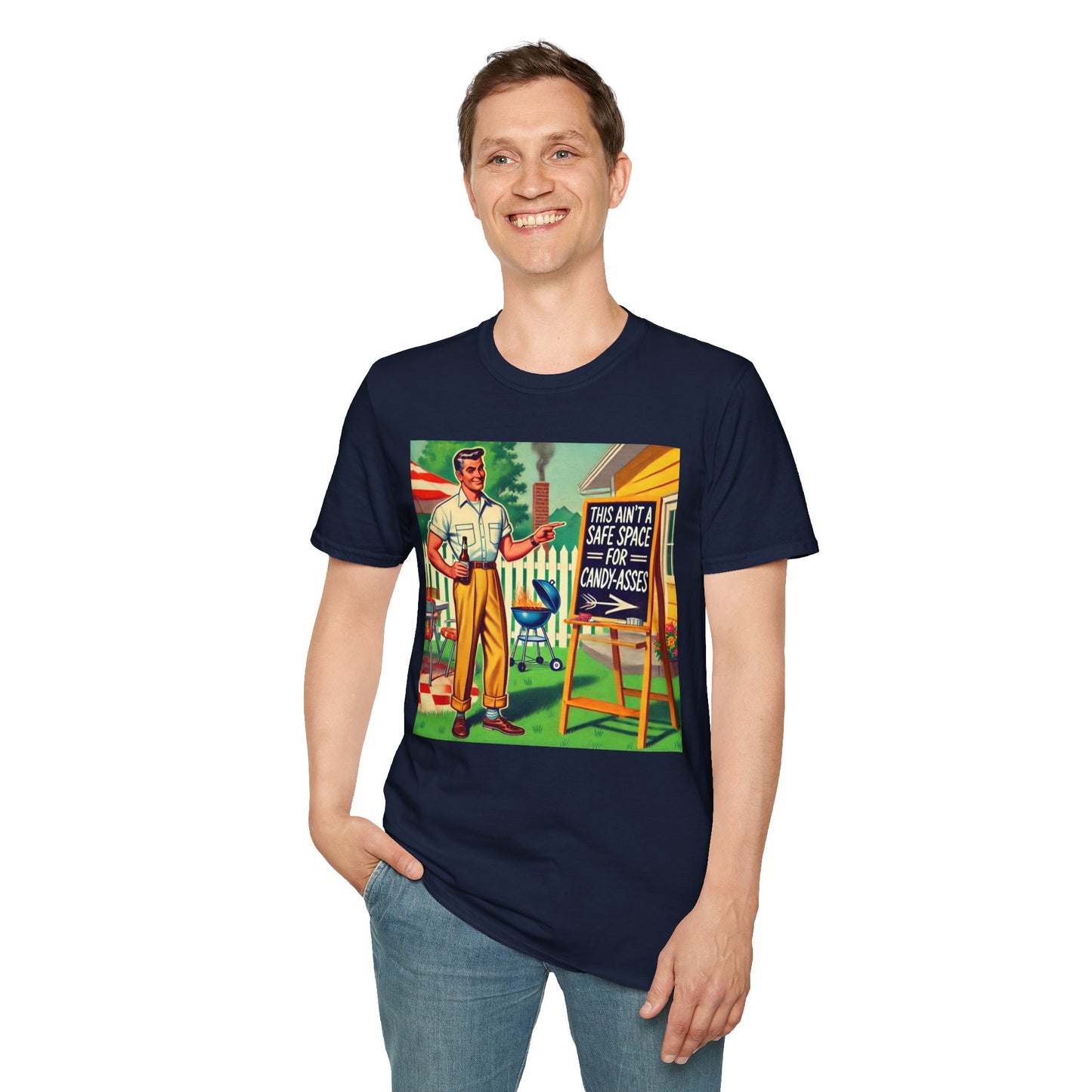 Rude Shirt Offensive T Shirts For Men Guys Funny Graphic Shirt Vintage Shirt Candy-A**es Rude Tee Novelty Humor