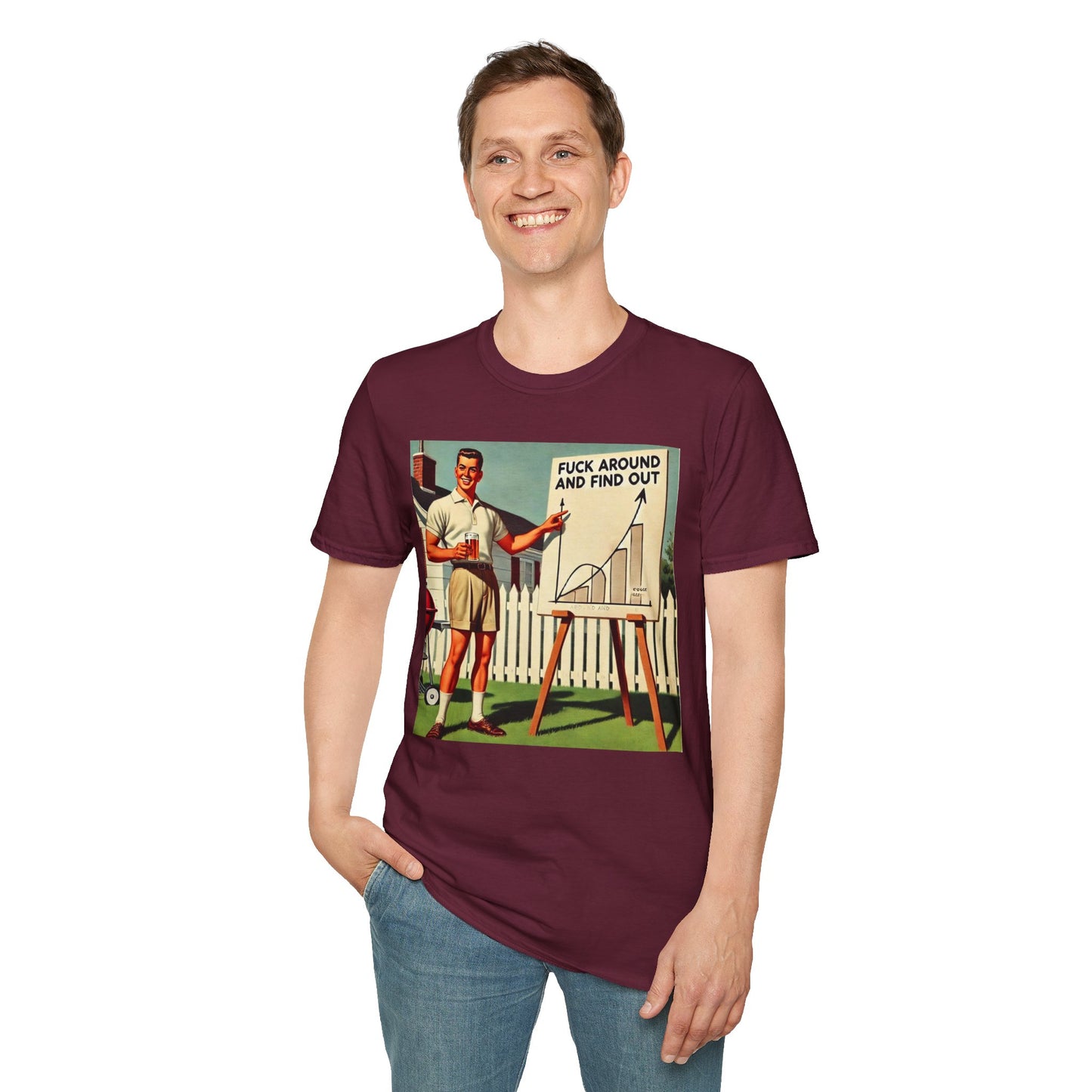 F**K Around And Find Out Shirt Offensive T Shirts For Men Guys Funny Graphic Shirt Vintage Shirt F Around Find Out Rude Tee Novelty Humor