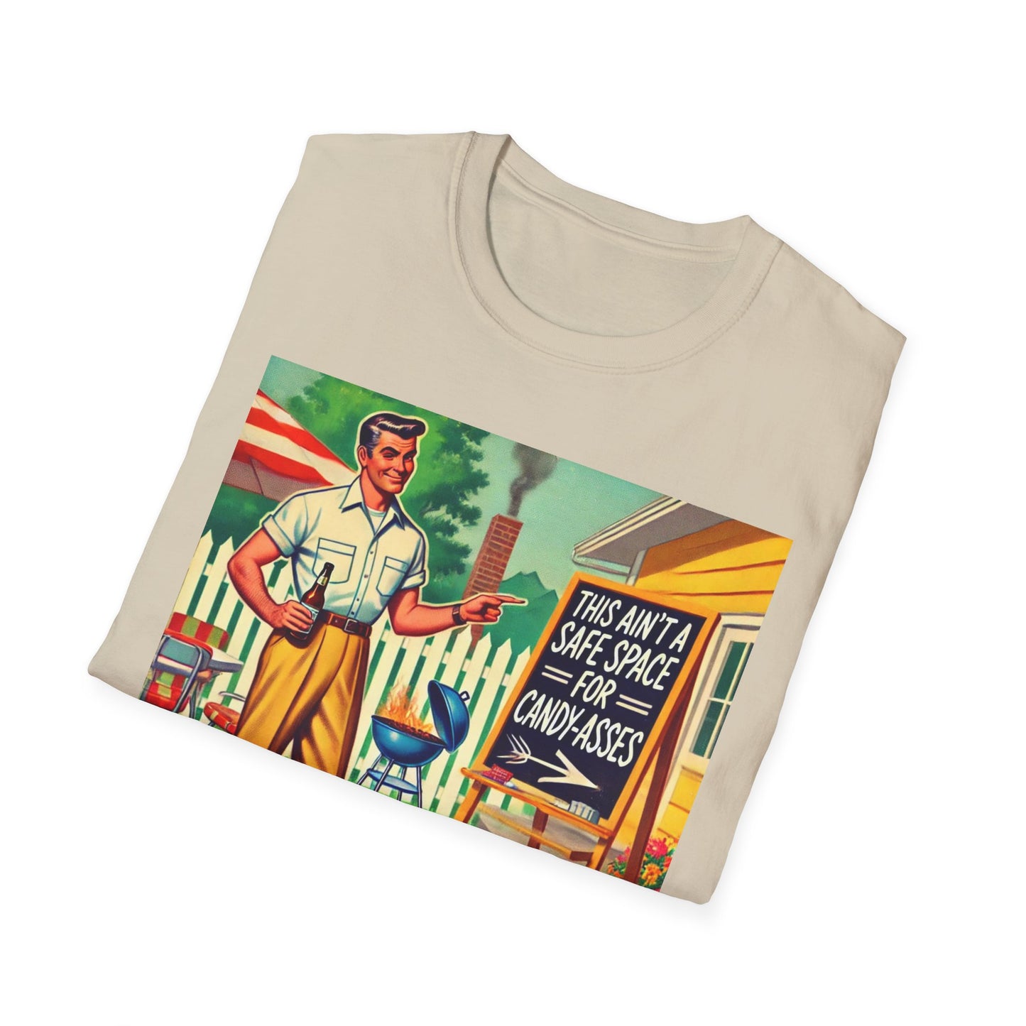 Rude Shirt Offensive T Shirts For Men Guys Funny Graphic Shirt Vintage Shirt Candy-A**es Rude Tee Novelty Humor