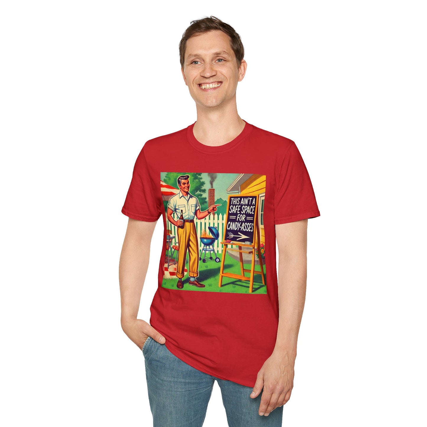 Rude Shirt Offensive T Shirts For Men Guys Funny Graphic Shirt Vintage Shirt Candy-A**es Rude Tee Novelty Humor