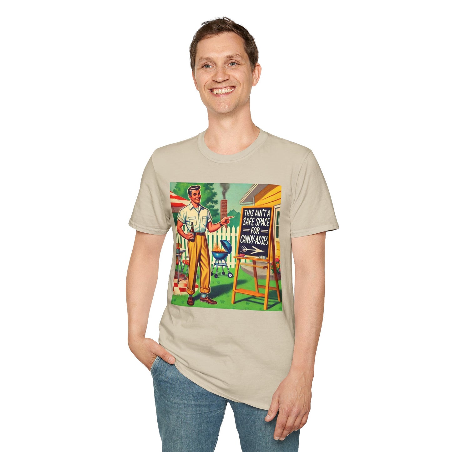 Rude Shirt Offensive T Shirts For Men Guys Funny Graphic Shirt Vintage Shirt Candy-A**es Rude Tee Novelty Humor