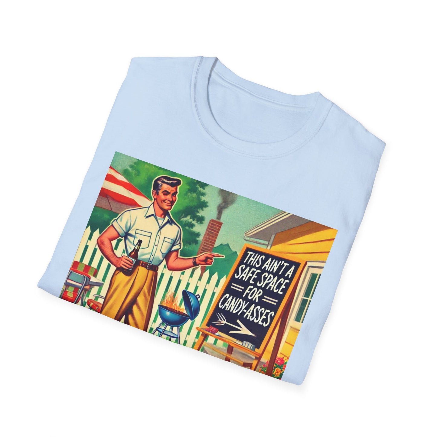 Rude Shirt Offensive T Shirts For Men Guys Funny Graphic Shirt Vintage Shirt Candy-A**es Rude Tee Novelty Humor