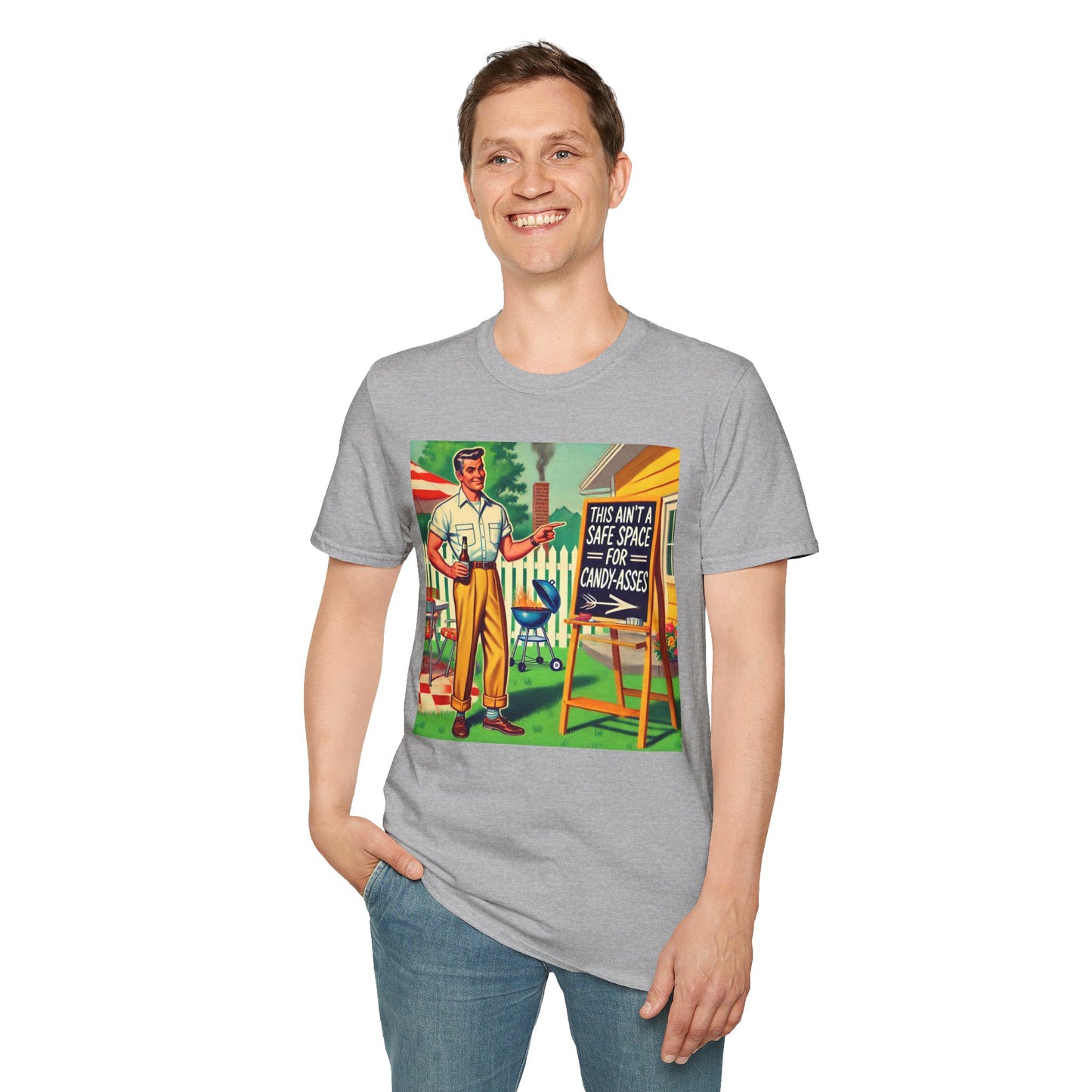 Rude Shirt Offensive T Shirts For Men Guys Funny Graphic Shirt Vintage Shirt Candy-A**es Rude Tee Novelty Humor