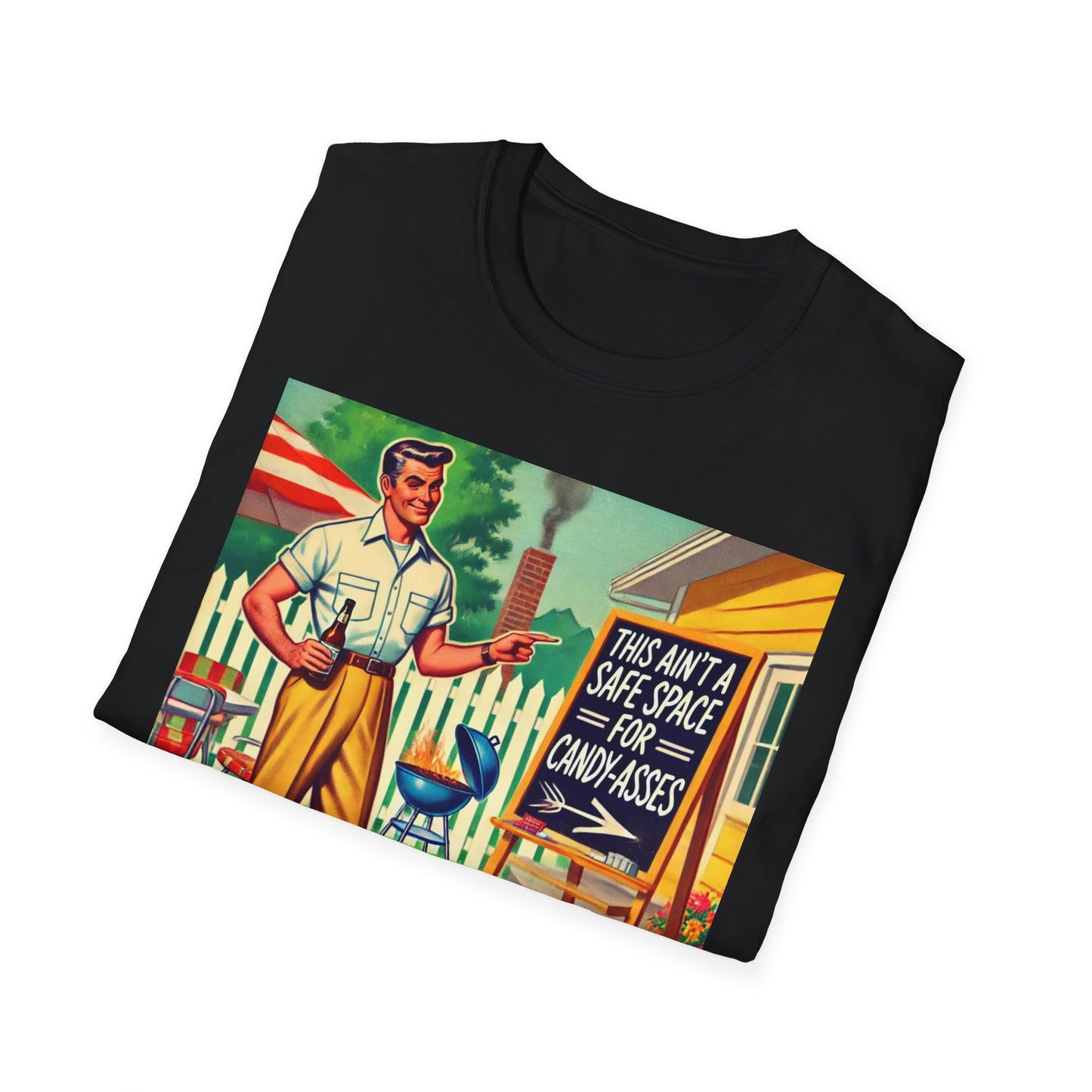 Rude Shirt Offensive T Shirts For Men Guys Funny Graphic Shirt Vintage Shirt Candy-A**es Rude Tee Novelty Humor