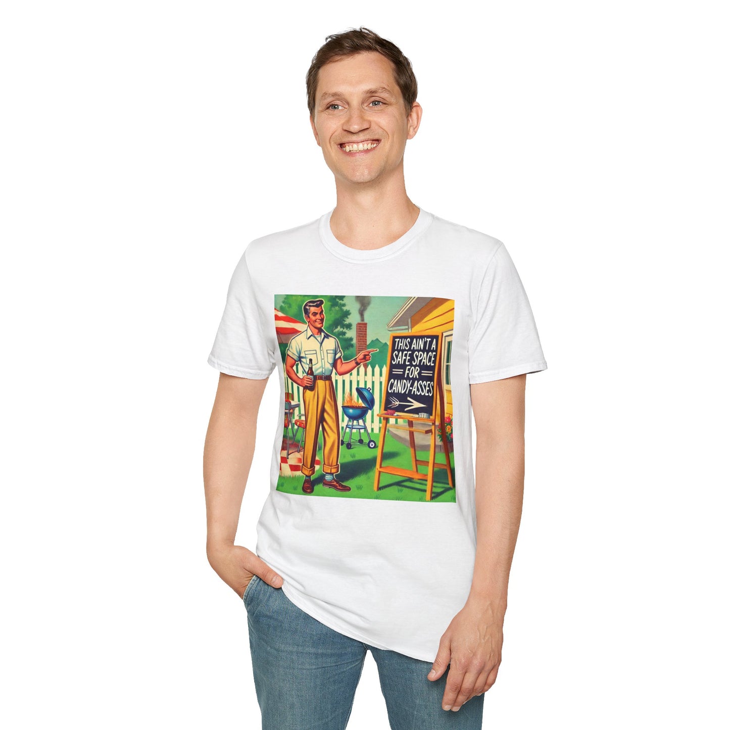 Rude Shirt Offensive T Shirts For Men Guys Funny Graphic Shirt Vintage Shirt Candy-A**es Rude Tee Novelty Humor