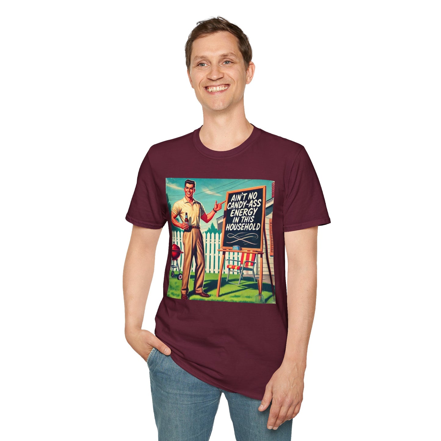 Ain't No Candy-A** Energy Shirt Offensive T Shirts For Men Guys Funny Graphic Shirt Vintage Shirt No Candy-A** Energy Rude Tee Novelty Humor