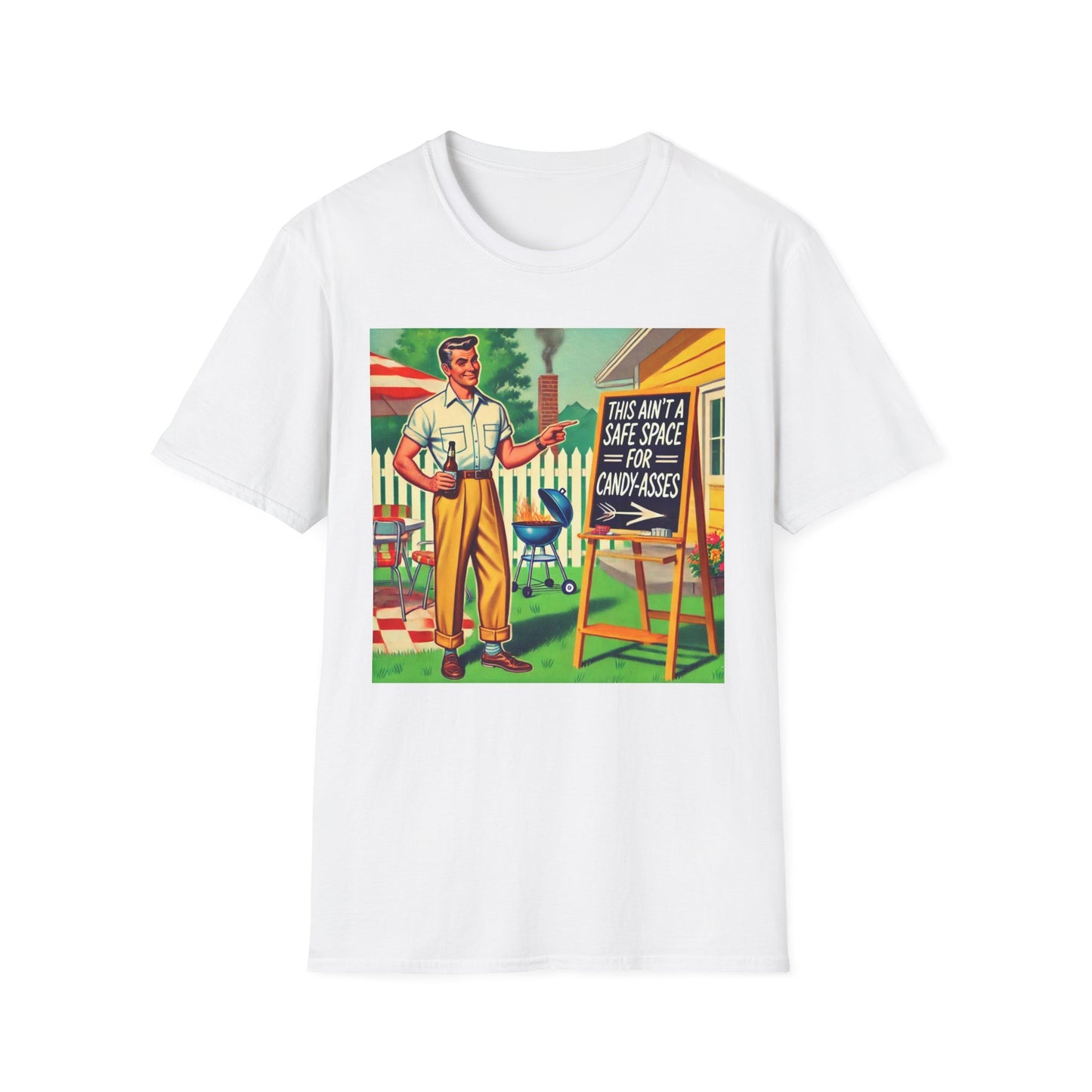 Rude Shirt Offensive T Shirts For Men Guys Funny Graphic Shirt Vintage Shirt Candy-A**es Rude Tee Novelty Humor