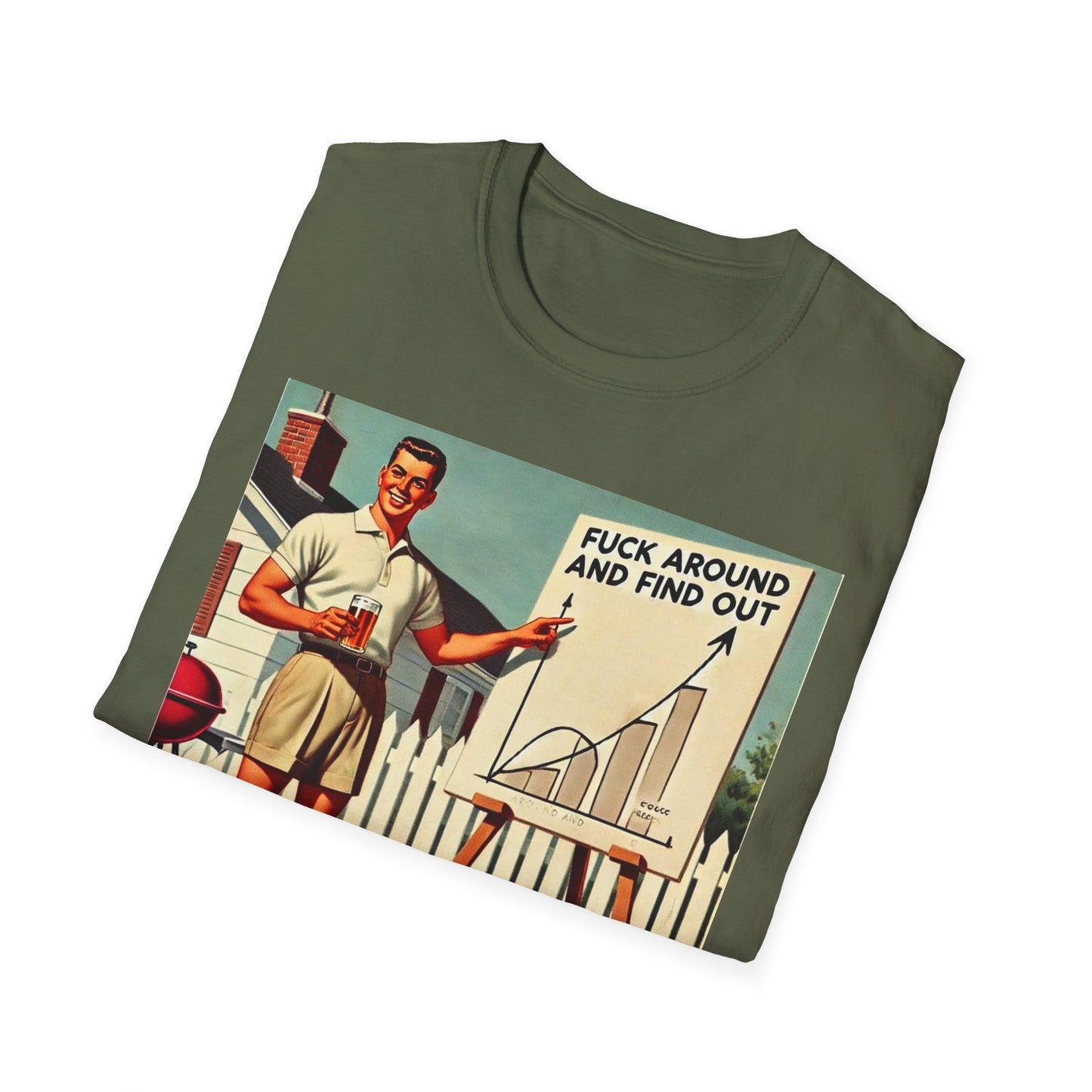 F**K Around And Find Out Shirt Offensive T Shirts For Men Guys Funny Graphic Shirt Vintage Shirt F Around Find Out Rude Tee Novelty Humor